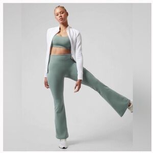 Athleta Elation Flare pant in soft teal